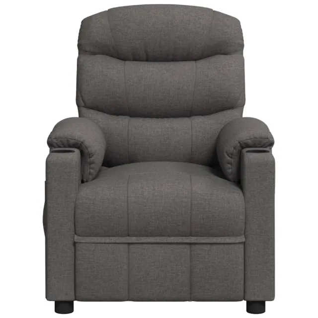 Fauteuil électrique de massage Gris foncé Tissu