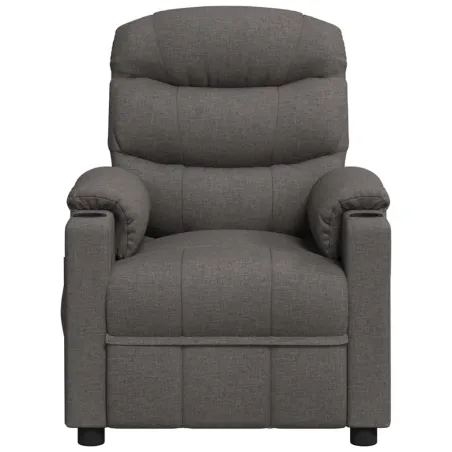 Fauteuil électrique de massage Gris foncé Tissu
