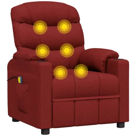 Fauteuil électrique de massage Bordeaux Tissu
