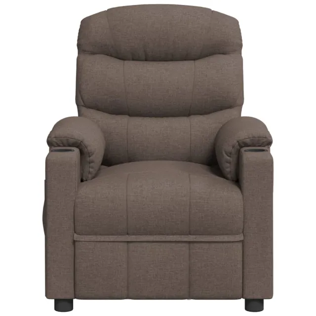 Fauteuil électrique de massage Taupe Tissu