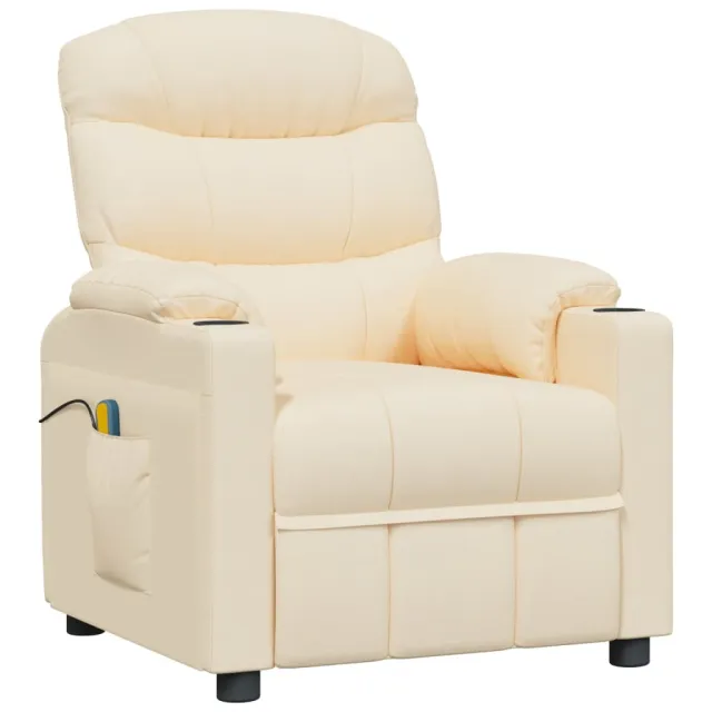 Fauteuil électrique de massage Crème Tissu