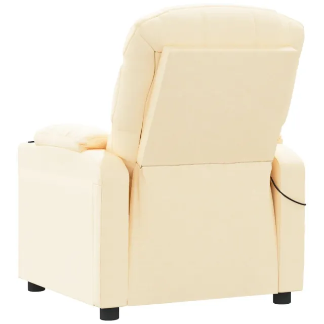 Fauteuil électrique de massage Crème Tissu