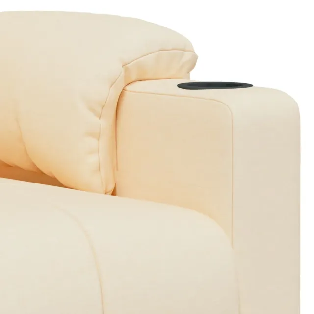 Fauteuil électrique de massage Crème Tissu
