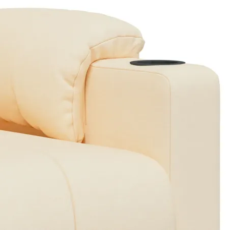 Fauteuil électrique de massage Crème Tissu