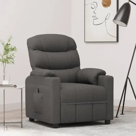 Fauteuil Gris foncé Tissu