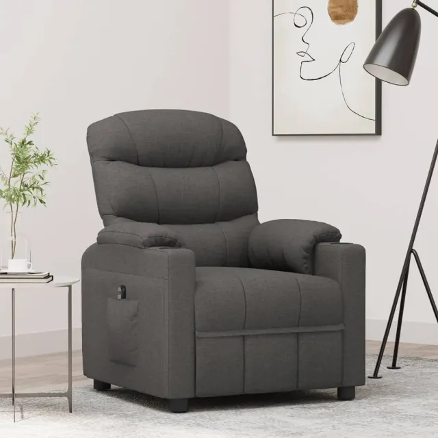 Fauteuil Gris foncé Tissu