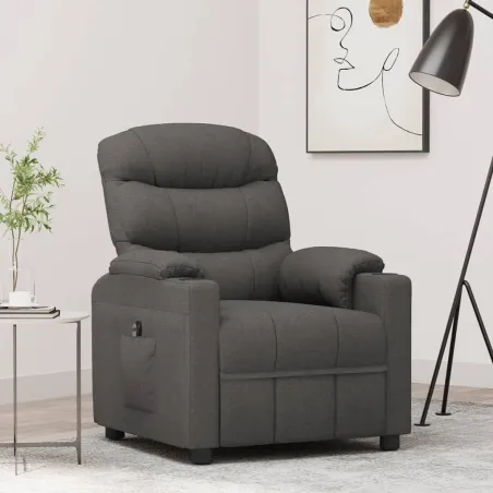 Fauteuil Gris foncé Tissu