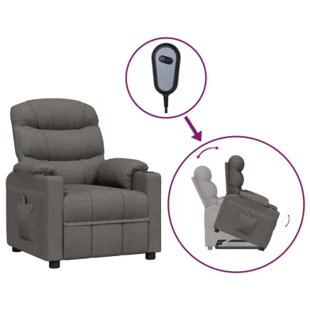 Fauteuil Gris foncé Tissu 2