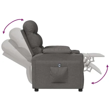 Fauteuil Gris foncé Tissu