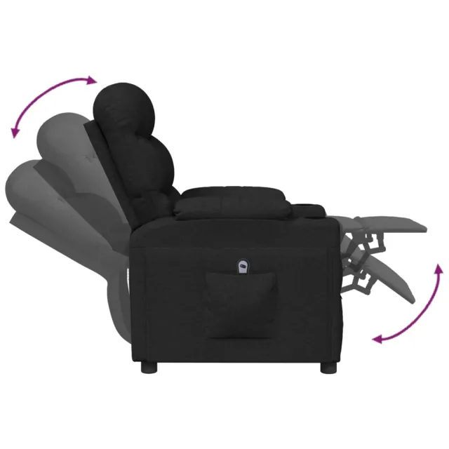Fauteuil Noir Tissu