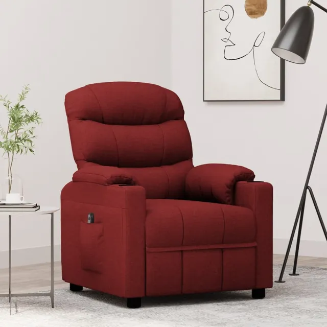 Fauteuil Rouge bordeaux Tissu