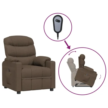 Fauteuil Marron Tissu 2