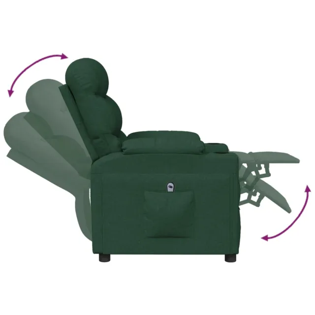 Fauteuil Vert foncé Tissu