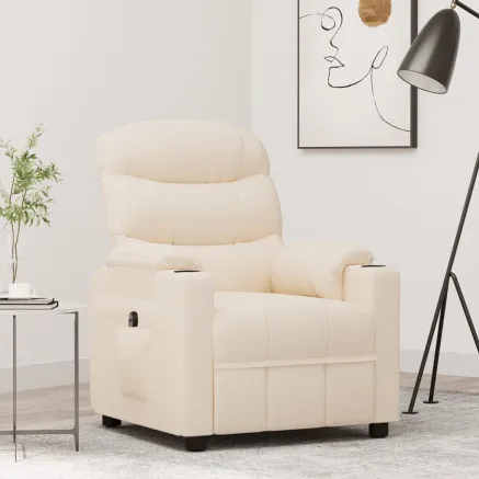 Fauteuil Crème Tissu