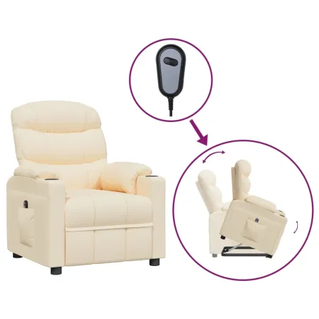 Fauteuil Crème Tissu