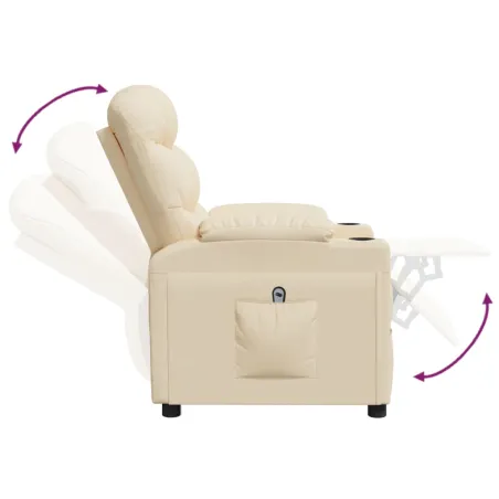 Fauteuil Crème Tissu