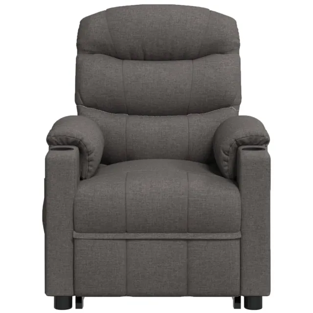 Fauteuil de massage inclinable Gris foncé Tissu