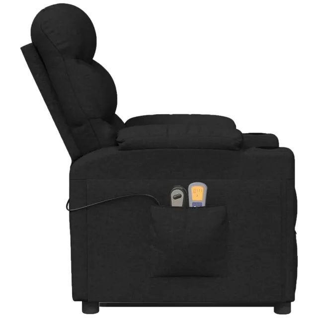 Fauteuil de massage Noir Tissu