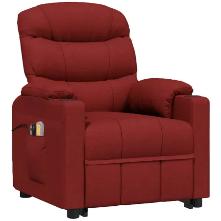 Fauteuil de massage Rouge bordeaux Tissu