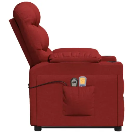 Fauteuil de massage Rouge bordeaux Tissu