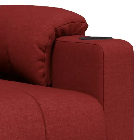 Fauteuil de massage Rouge bordeaux Tissu
