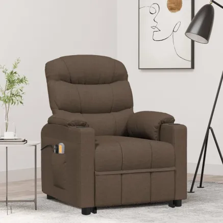 Fauteuil de massage Marron Tissu