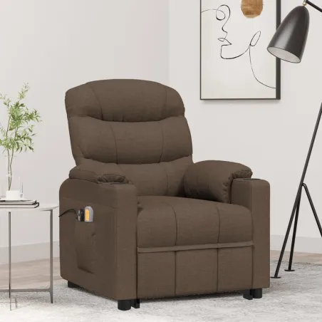 Fauteuil de massage Marron Tissu