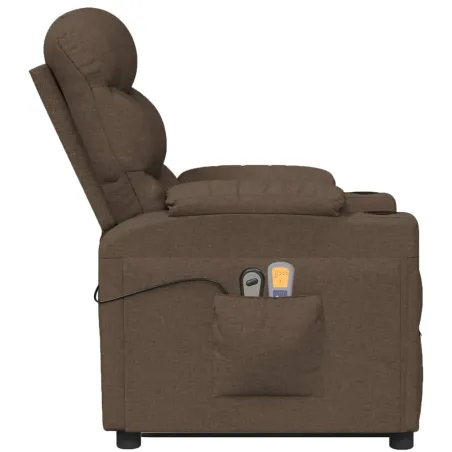 Fauteuil de massage Marron Tissu