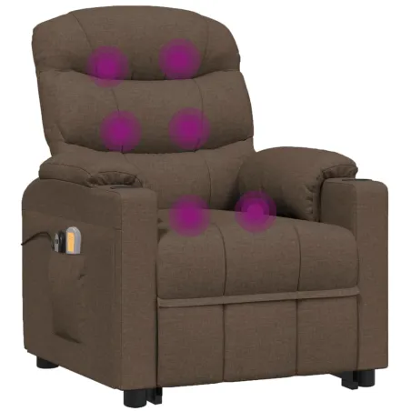 Fauteuil de massage Marron Tissu