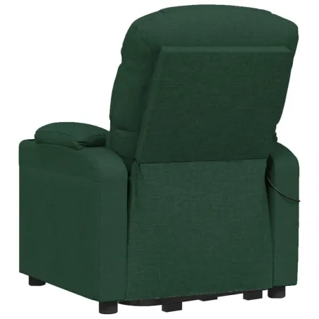 Fauteuil de massage Vert foncé Tissu