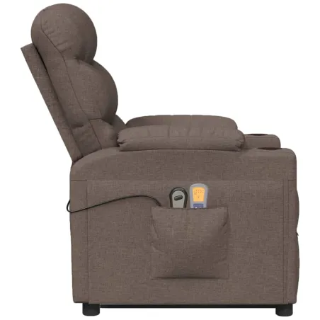 Fauteuil de massage Taupe Tissu