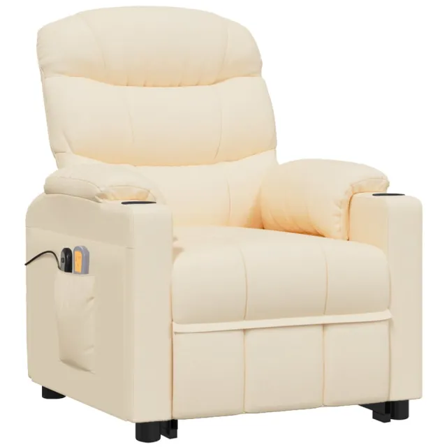 Fauteuil de massage Crème Tissu