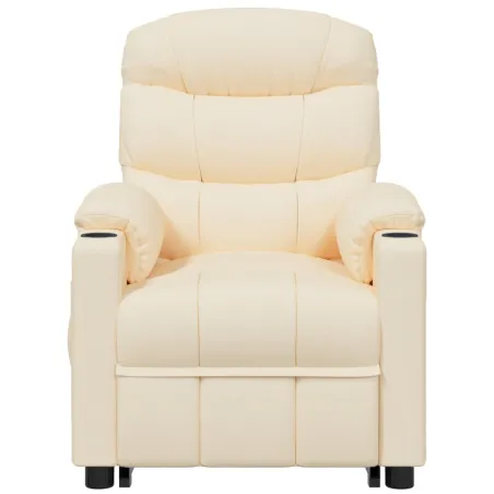 Fauteuil de massage Crème Tissu