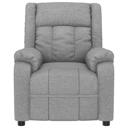 Fauteuil inclinable électrique Gris clair Tissu