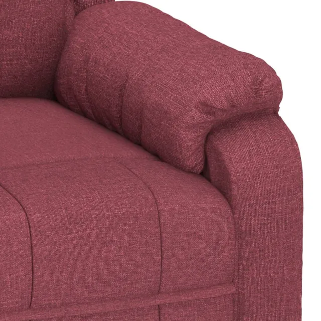 Fauteuil inclinable électrique Rouge bordeaux Tissu