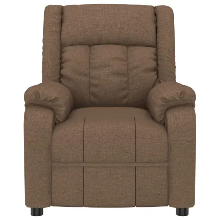 Fauteuil inclinable électrique Marron Tissu