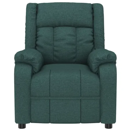Fauteuil inclinable électrique Vert foncé Tissu