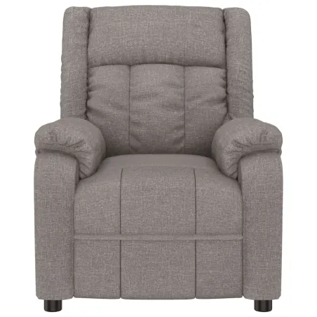 Fauteuil inclinable électrique Taupe Tissu