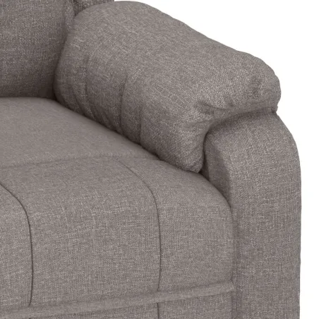 Fauteuil inclinable électrique Taupe Tissu