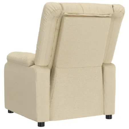 Fauteuil inclinable électrique Crème Tissu