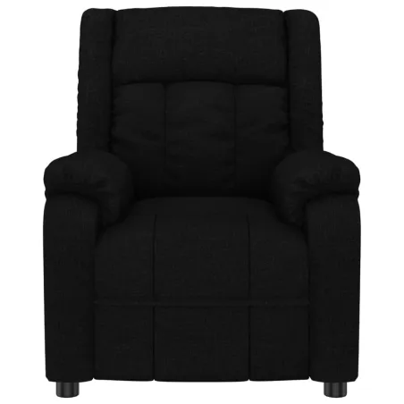 Fauteuil électrique de massage Noir Tissu