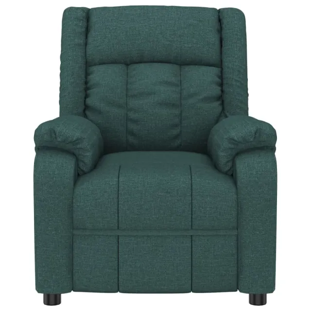Fauteuil électrique de massage Vert foncé Tissu
