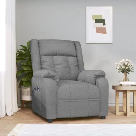 Fauteuil Gris clair Tissu
