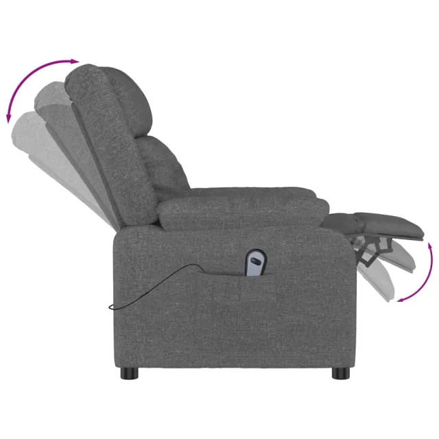 Fauteuil Gris foncé Tissu