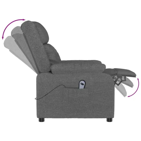 Fauteuil Gris foncé Tissu
