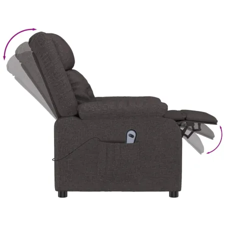Fauteuil Marron foncé Tissu
