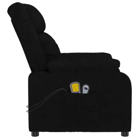 Fauteuil de massage Noir Tissu
