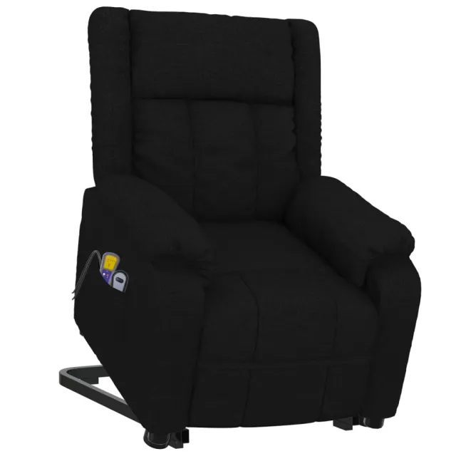 Fauteuil de massage Noir Tissu