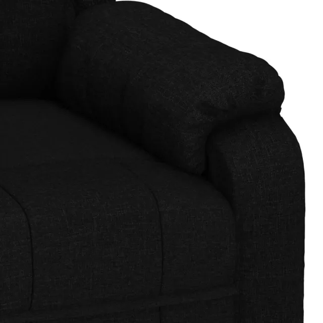 Fauteuil de massage Noir Tissu