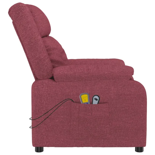 Fauteuil de massage Rouge bordeaux Tissu